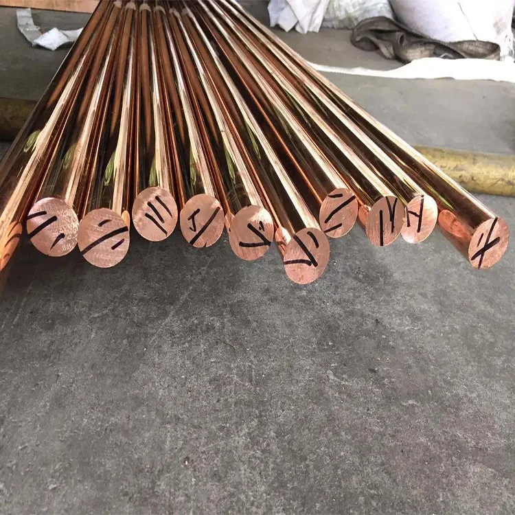 High Conductivity Pure Copper Rod / Copper Hanger Bar on Cathode Plate