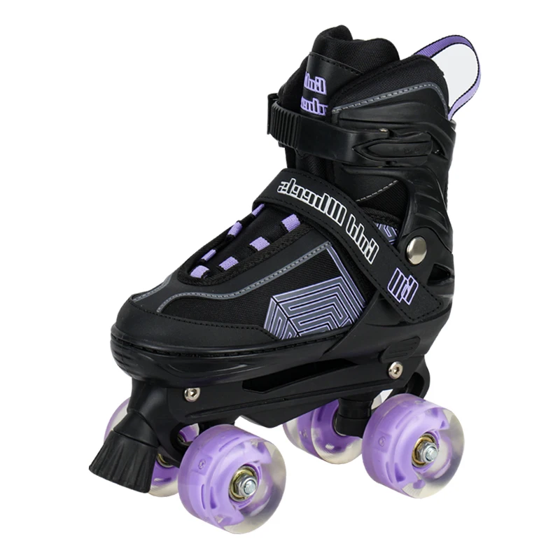 Aisamstar Outdoor Sports Flash The Skating Shoes Children Double Row Wheel Four-Wheels Shoes Roller Skating Shoes