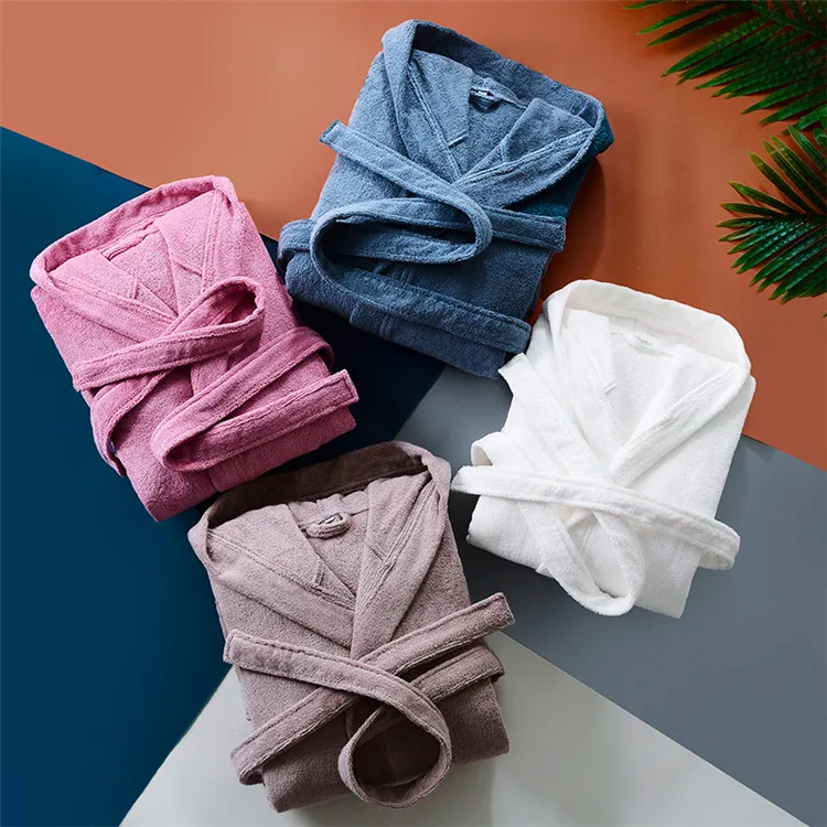 
Popular 100% Cotton Custom Spa Bath Robe with Hood for Home and Hotel Luxurious Men 