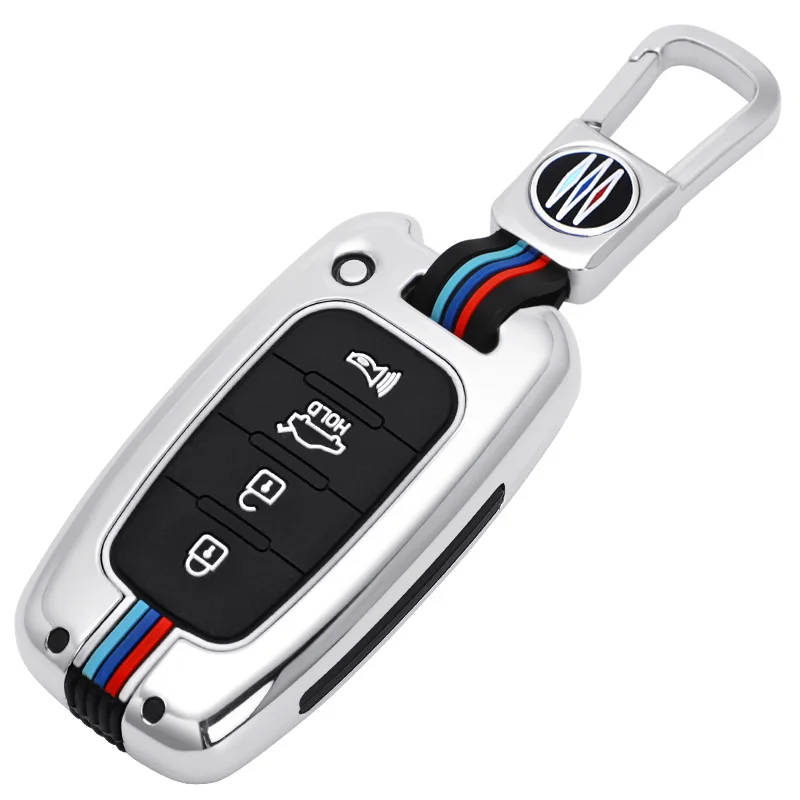 Zinc Alloy Car Key Case Cover Remote Shell Holder For KIA Forte Sportage K2 K5 for Hyundai Genesis Coupe Sonata IX35 Accessories