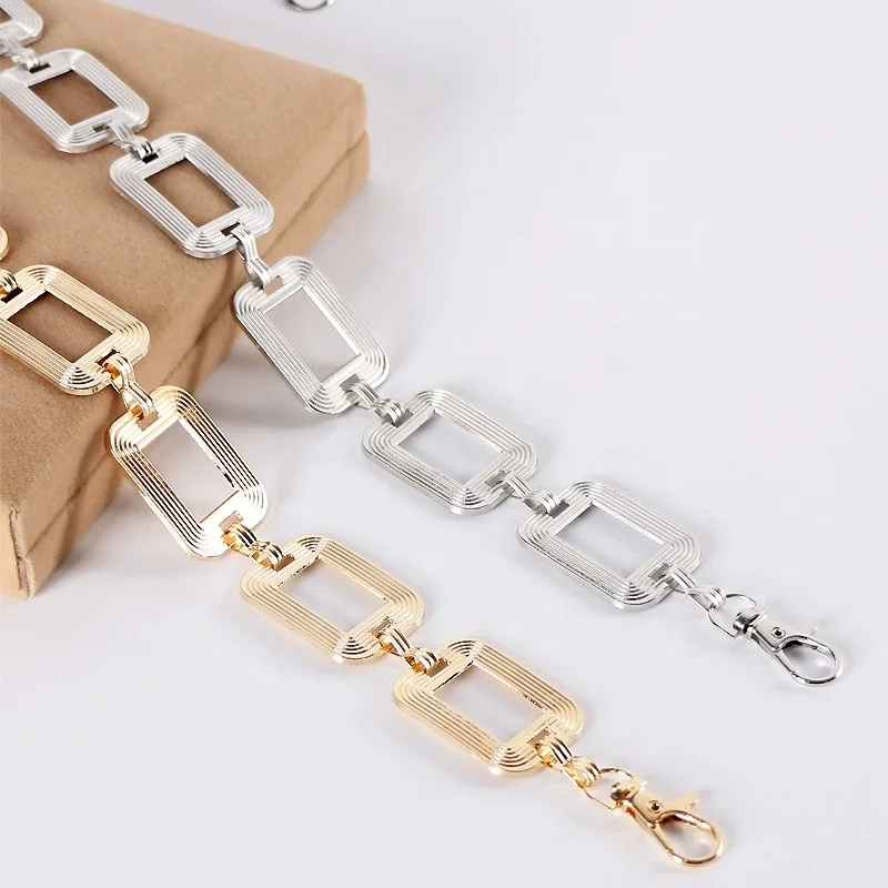 Simple Fashion Metal Waist Chain Ladies Skirt Chain Wide Belt Trendy Clothing Accessories