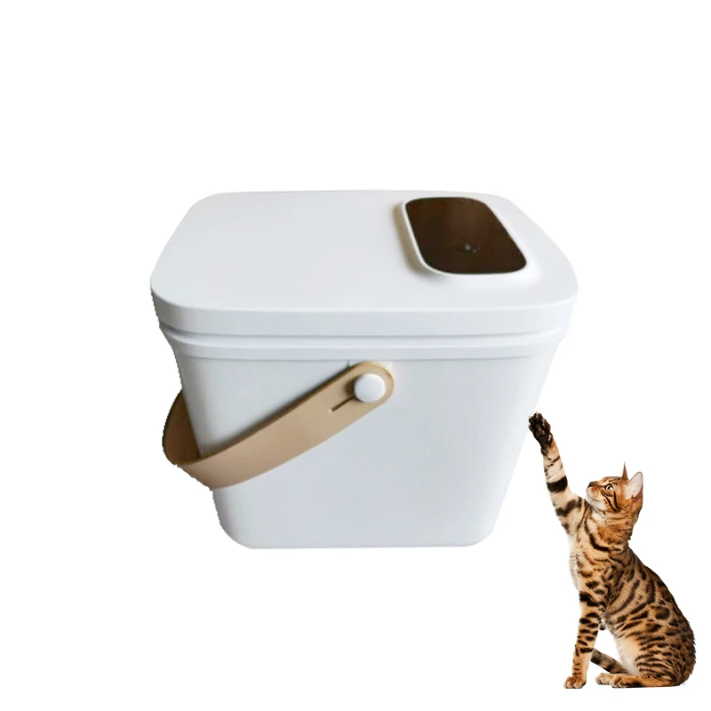 Intelligent 13l Auto Pet Food Storage box usb rechargeable vacuum storage tank for dog and cat food
