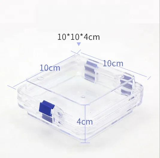 Transparent Plastic Crown Case with Film, Plastic Mold Fixed Portable Denture Prosthesis Dental Film Case