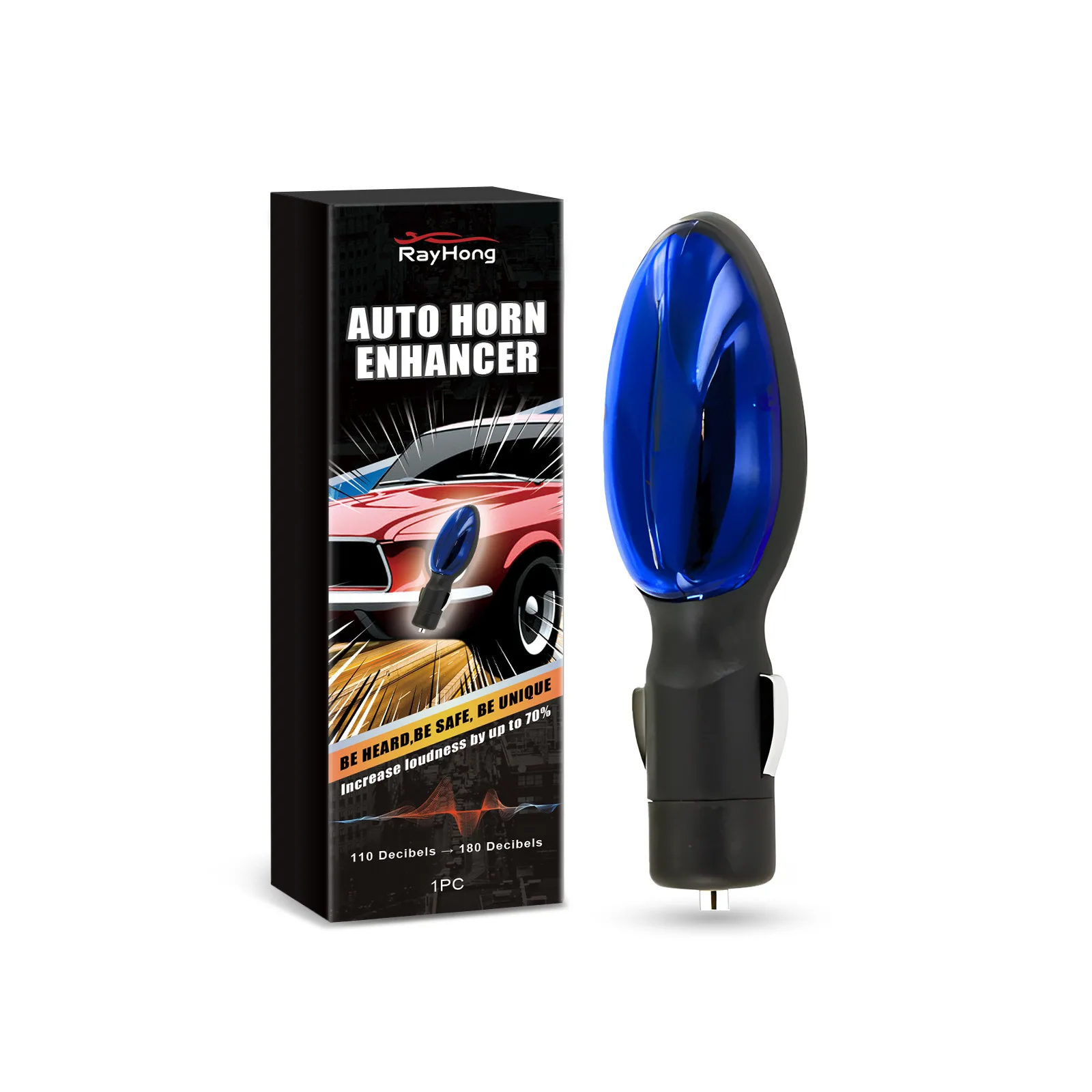 Automotive Horn Sound Enhancer Automotive General Purpose Waterproof Automatic Horn Honking Speaker