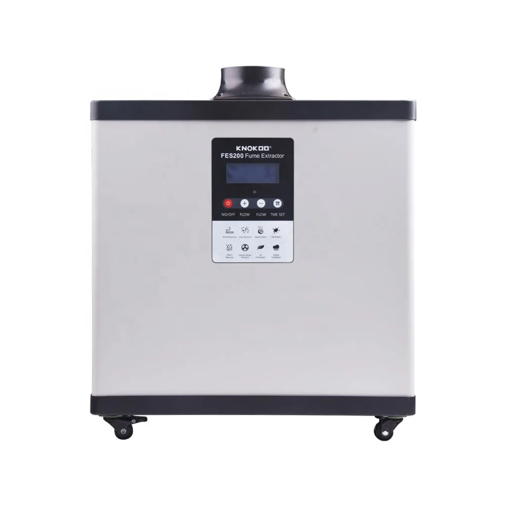 KNOKOO 210W DIY Welding Laser Soldering Fume Extractor FES200  for ESD Solder Station and Nail Salon, Moxibustion