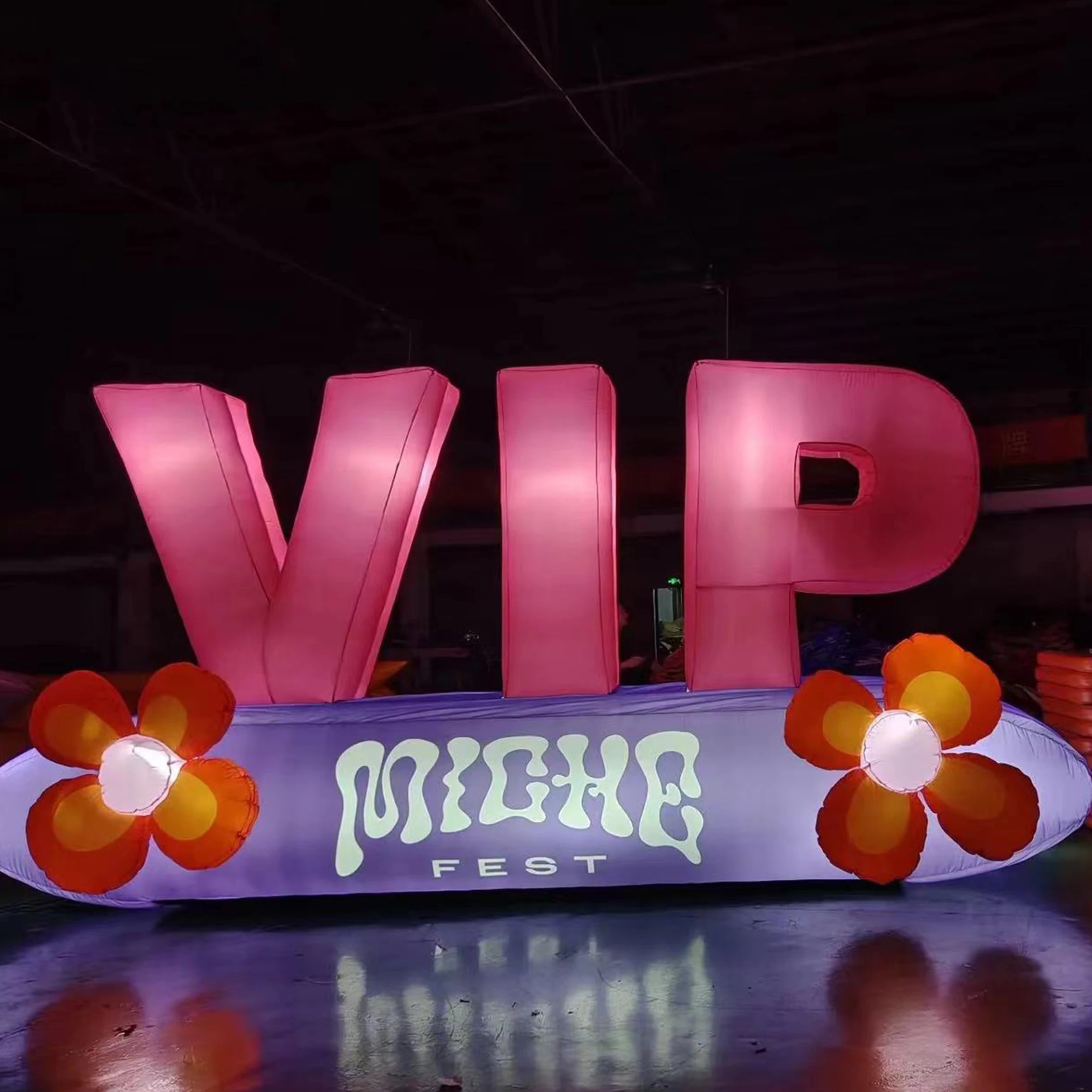 Customized giant inflatable letters for advertising inflatable letters balloon with led light
