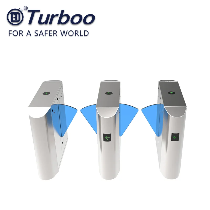 304 stainless steel flap barrier turnstile gate RFID reader