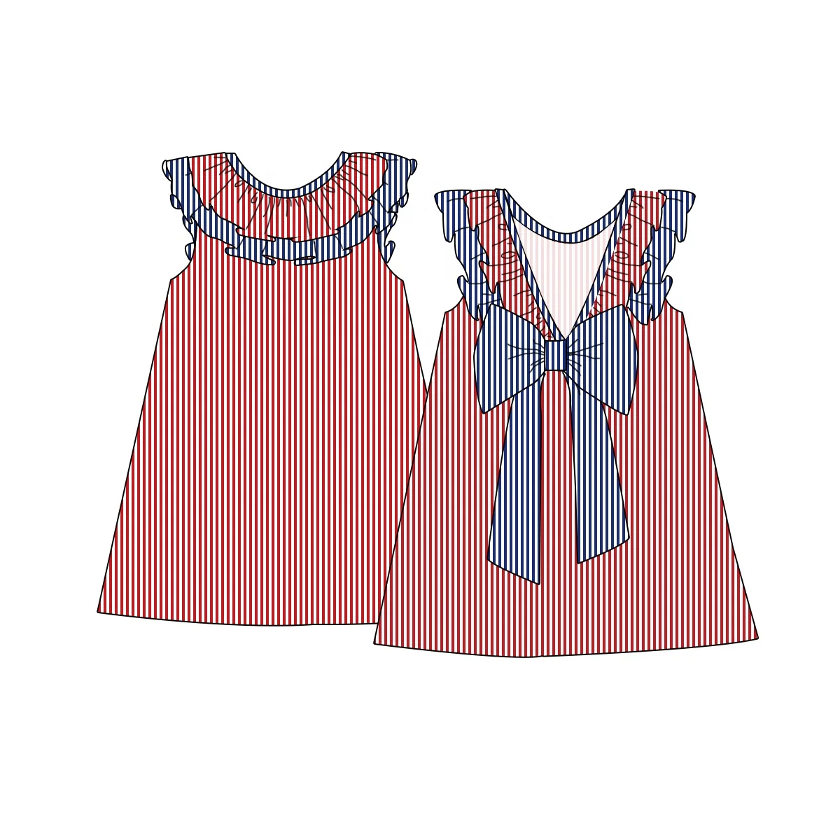 baby boys Patriotic shorts seersucker swimming wear summer clothes children boy red blue swim trunks