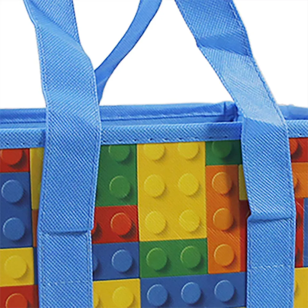 Colorful Non-woven Cube Storage Bag Reusable Eco Friendly Cloth Toys Storage Box Foldable Cloth Organizer Basket