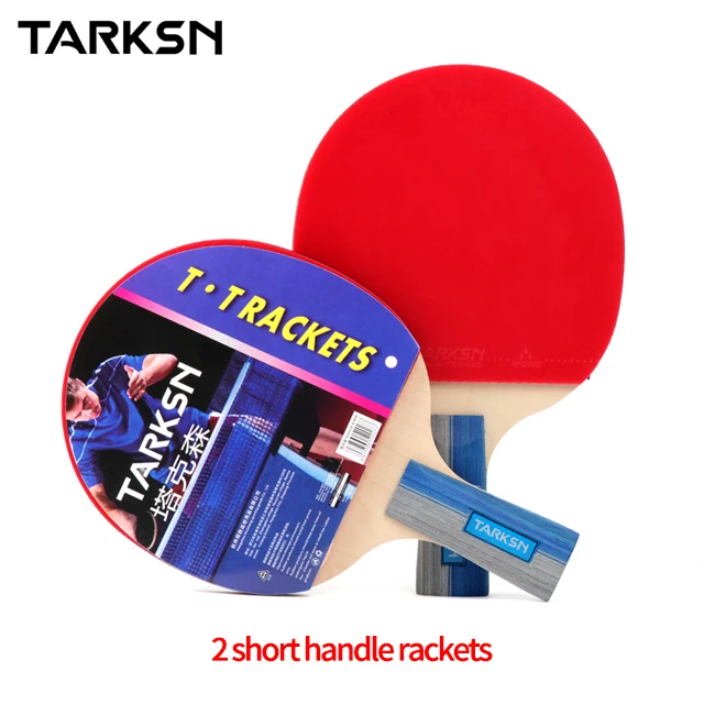 
TARKSN Table tennis bat finished product made of pure wood , 2 pack home entertainment edition Professional, table tennis bat 