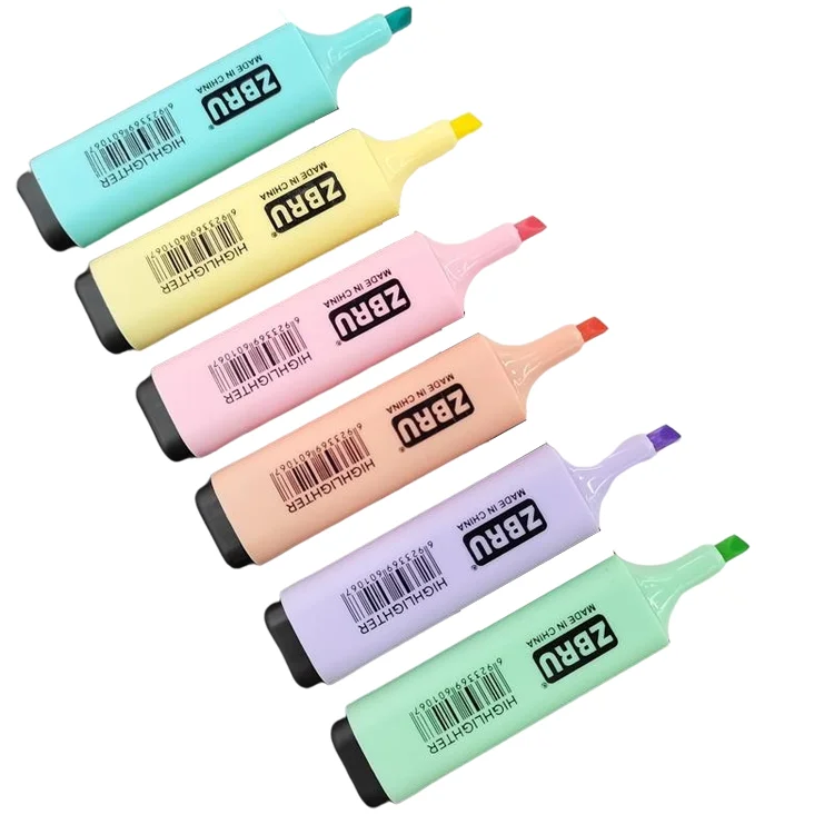 
fluorescent ink color Used for promotional gift office high quality highlighter marker pen 