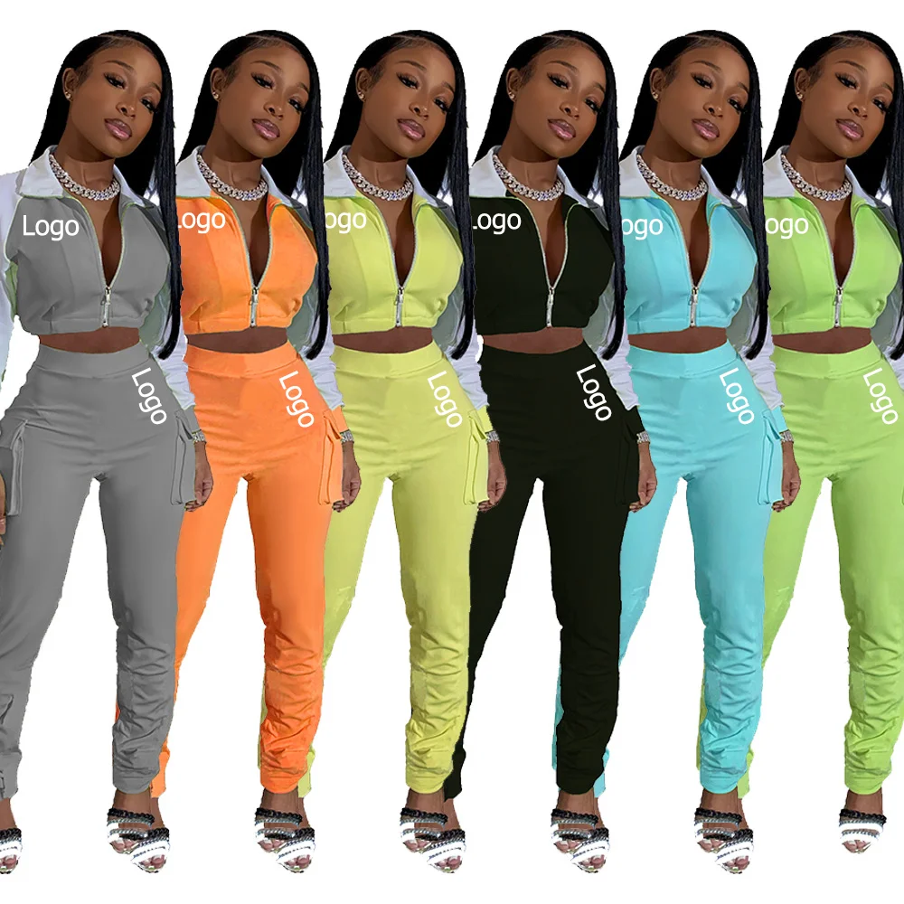 
custom logo jogging suits yoga sets women winter soccer jogger tracksuit set 2 piece 