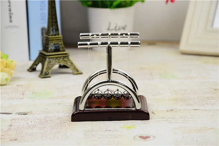 hot sale physical installation swinging ball newtons cradle pendulum Deco decompress metal crafts