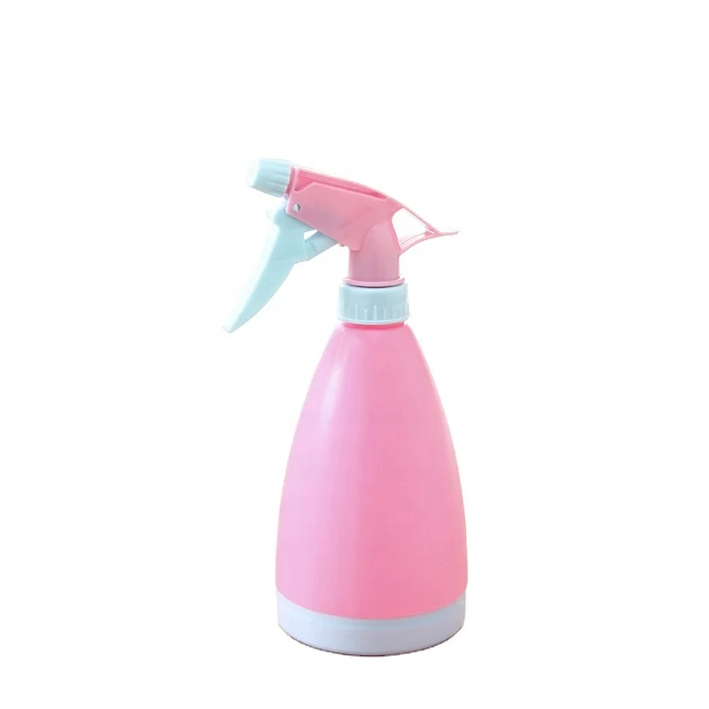 
500ml candy color plastic garden watering spray bottle hand pressure disinfection watering can 