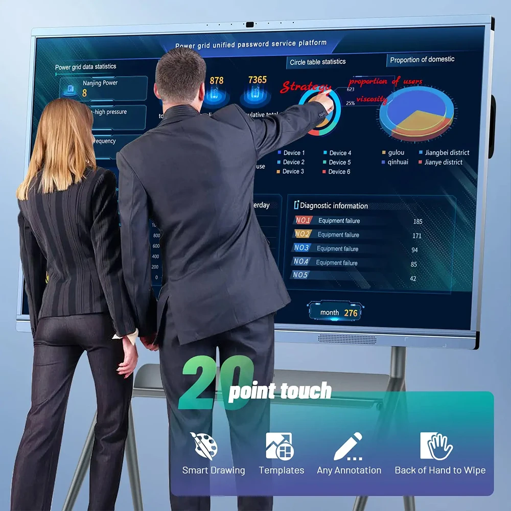 86 98 100 дюймов палец multi touch screen умный Телевизор с ЖК Дисплей Класс электронный цифровой интерактивной доски