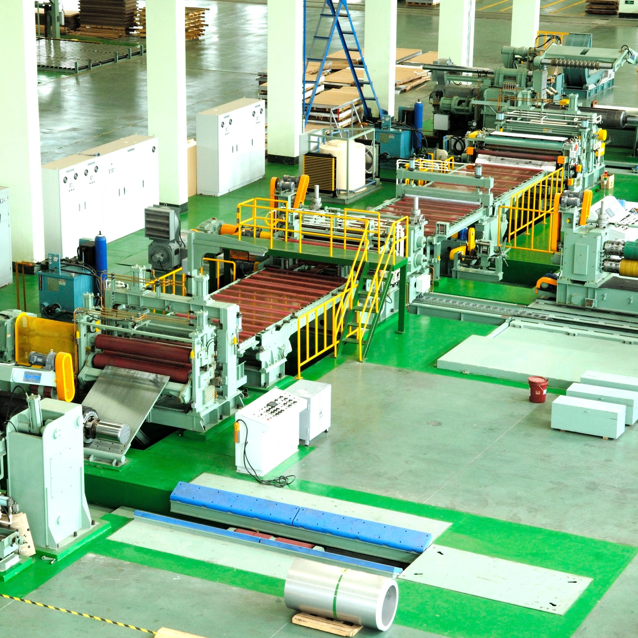 CNC plate uncoiling, leveling and slitting production line Hot Rolled Heavy Duty Sheet Metal Steel Plate Leveling Machine