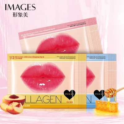BIOAQUA Collagen Nourishing Lip Mask Fades Lip Wrinkles  Color Exfoliating and Moisturizing Fruit Lip Mask