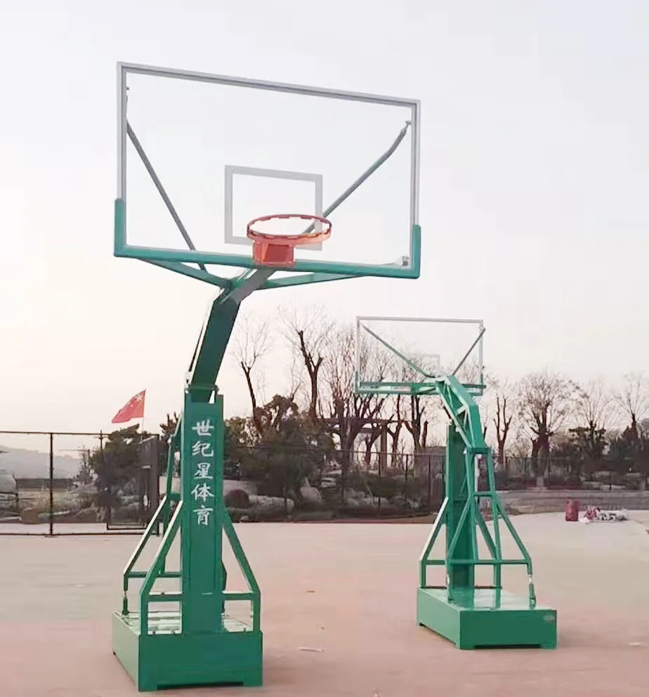 Factory Design Indoor & Outdoor Gym Basketball Stand Rack Small Hand-hydraulic Height Adjustable
