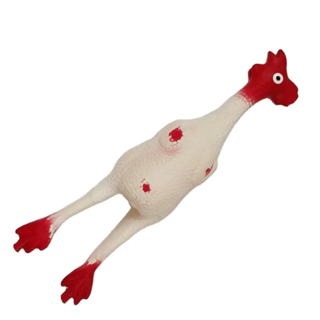 Hot selling Latex dog toy chicken Eco Friendly Squeaky Rubber Latex pet toys for dogs chew play