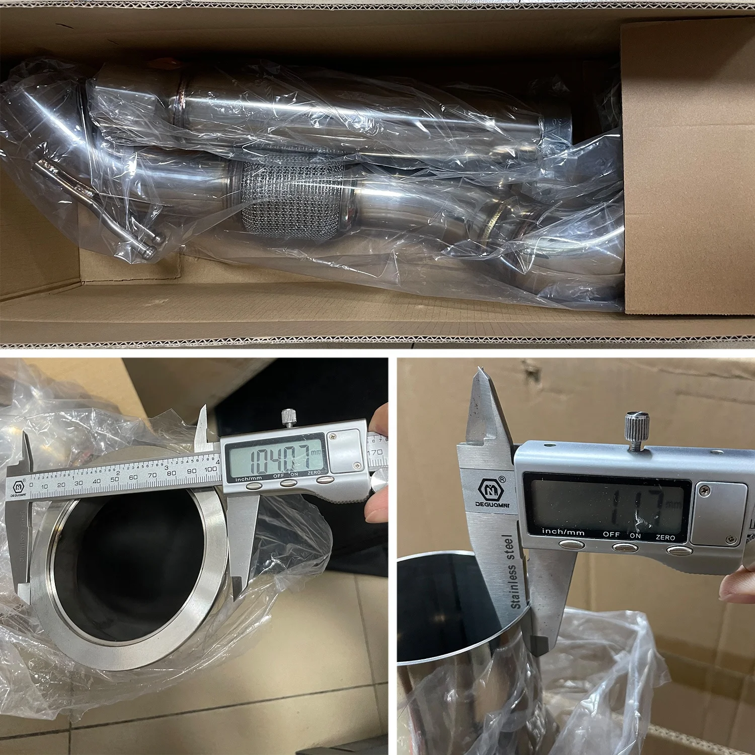 Car Downpipe Golf 7 GT*I EA888 Gen3 MK7 Au*di S3 1.8 2.0 TSI Echappement Exhaust Downpipe Stainless Steel Down Pipe