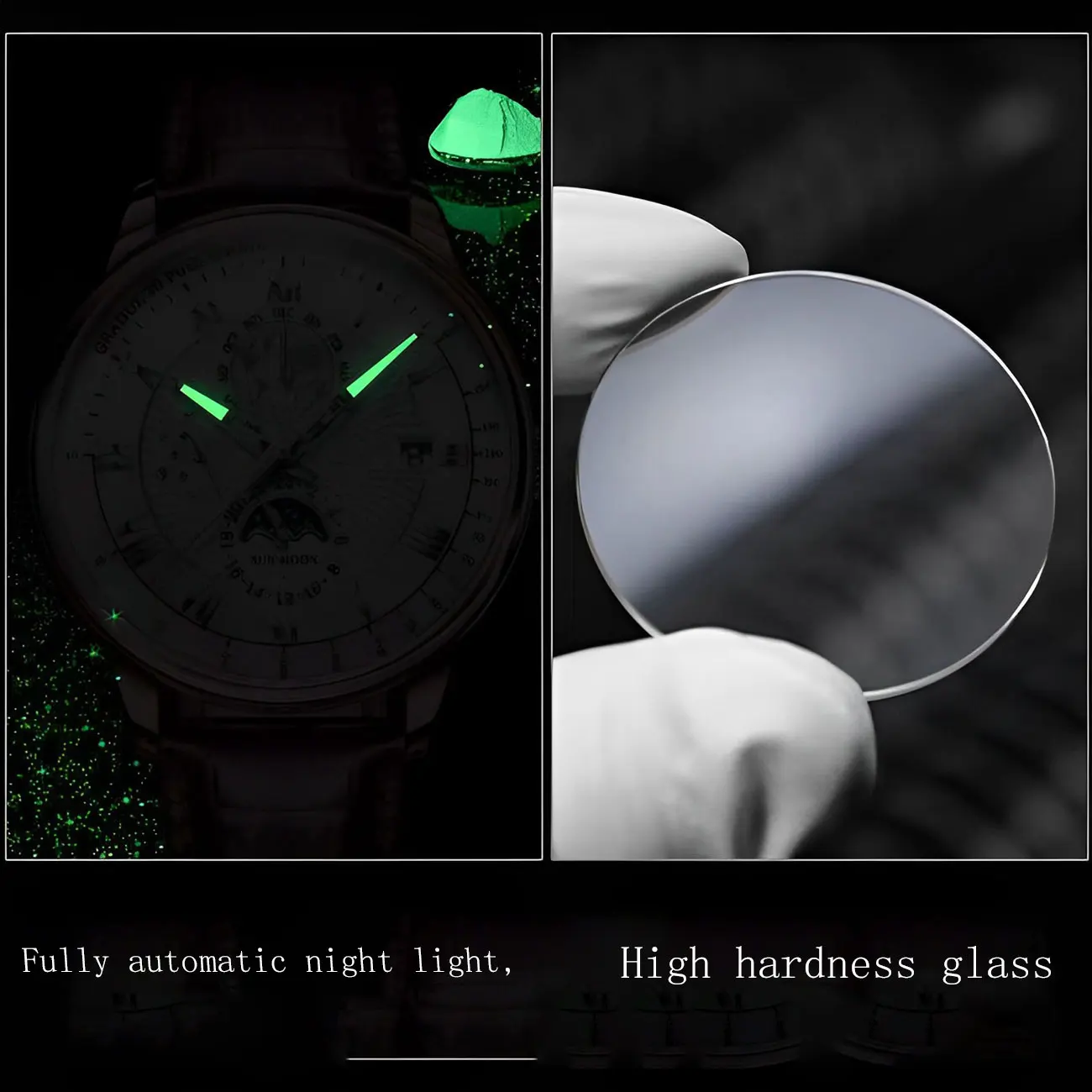 Business Belt  Men  Watch  logo Waterproof Watches for men Luxury Waterproof men watch Luminous Date Clock