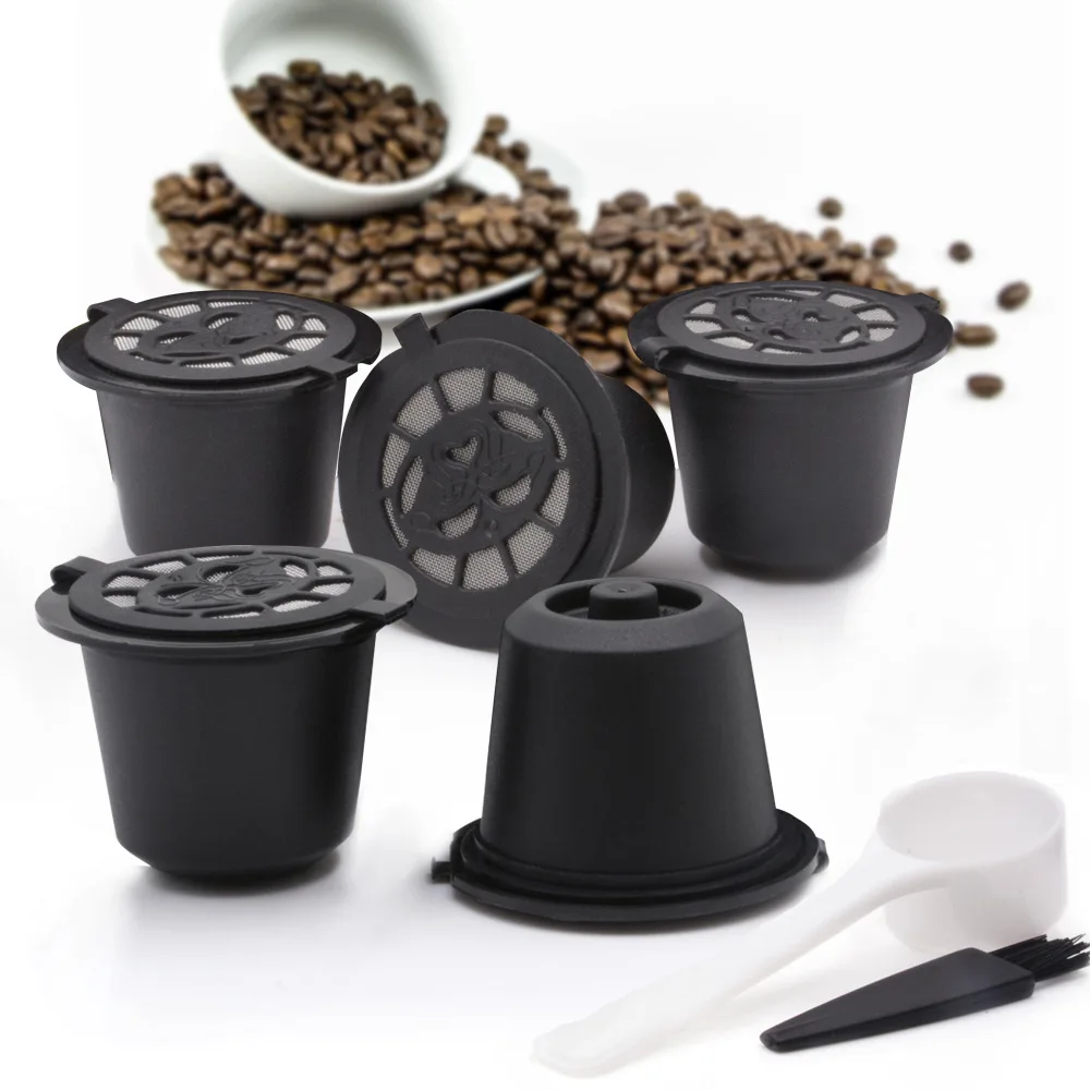 3 Pack High-Quality Reusable K Cups Filter Plastic Coffee Capsule Refillable Coffee Pods for Nespresso Machines