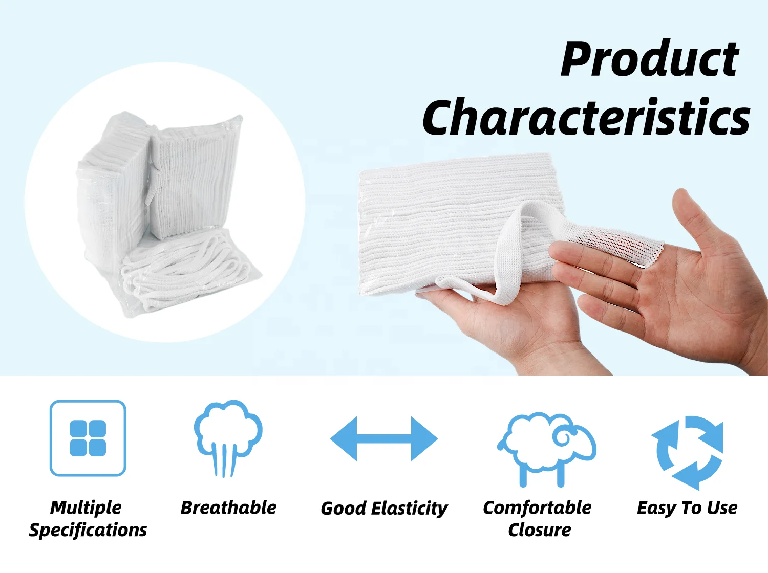 Medical Head Tubular Net Elastic Bandage Cotton stockinette net bandage