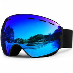 Factory Ready to Ship Cheap Price Blue Ski Goggles Glasses Polarized Googles Snow