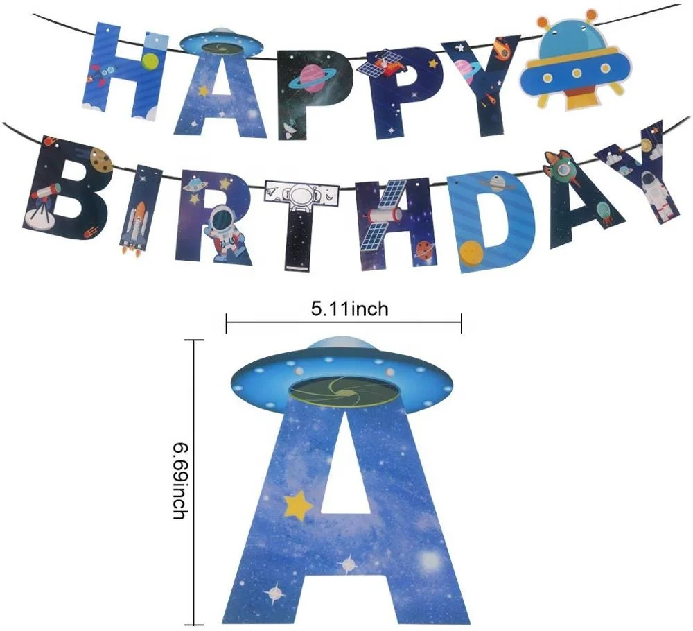 Umiss 89 шт. украшения для вечеринки в космосе баннер на солнечной батарее на день рождения воздушные шары в виде ракеты астронавта комплекты для дня рождения OEM