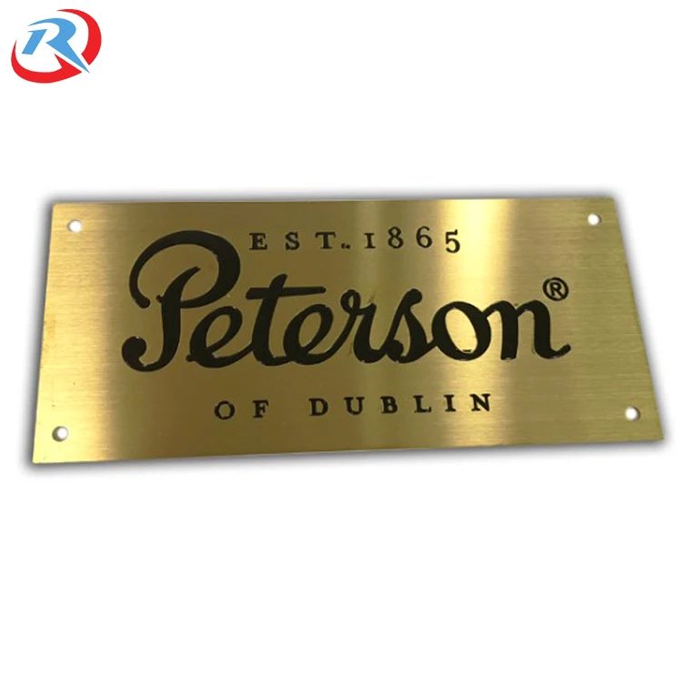 factory custom own logo engrave high quality gold plated metal business card