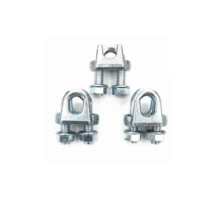 Wholesale 3mm - 26mm Rigging Hardware Galvanized Stainless Steel Din 741 Wire Rope Clip Cable Clamp
