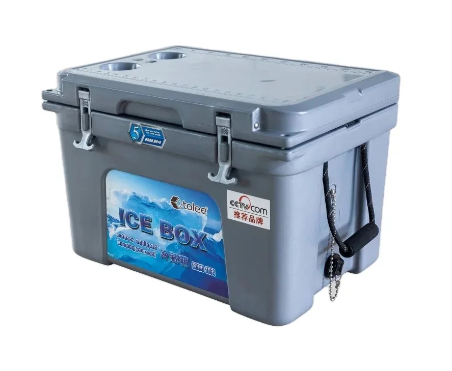 40 л Прочный теплоизолированный пластиковый охладитель льда коробка для льда 45QT охладитель для льда