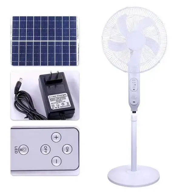 Best seller High speed battery operated DC5V solar powered table rechargeable fan with mobile phone remote control