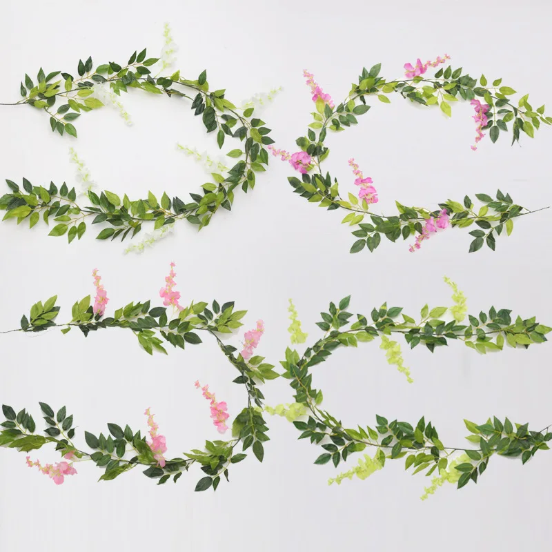 Заводская цена, лидер продаж, искусственный цветок, подвесное украшение, цветы из глицинии, искусственный цветок, растение