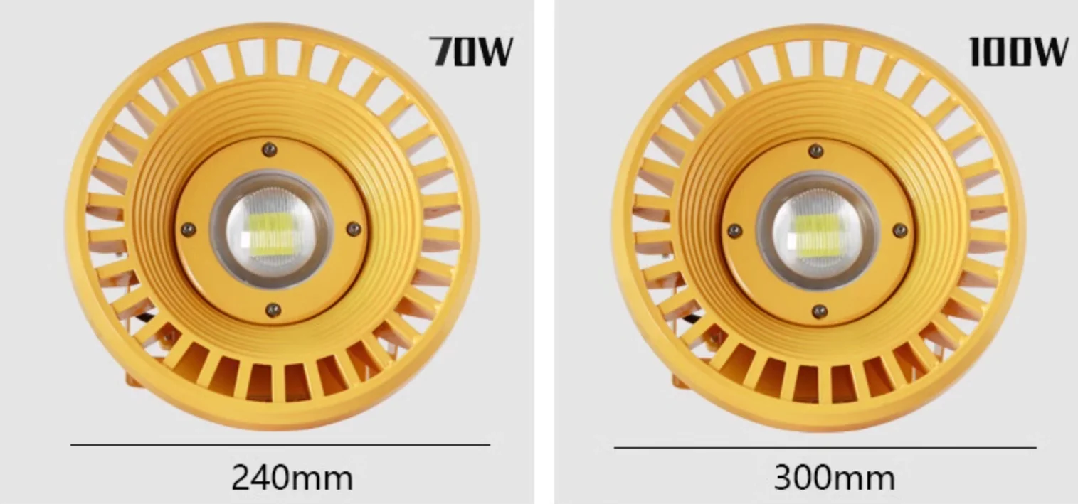Industrial High-quality Refinery Explosion Proof Light IP66 Security Led With High Brightness 30W-250W Customize