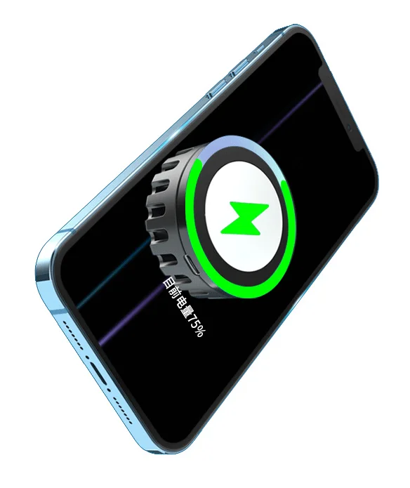 Active Cooling Fan LED Light Magnetic Wireless Charger Mobile Phone Radiator Grip Phone Cooler