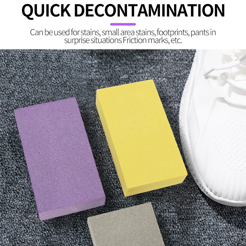 Factory Wholesale Portable Suede Eraser Sneaker Shoe Cleaning Eraser Matte Leather Fabric Care Shoe Rubber