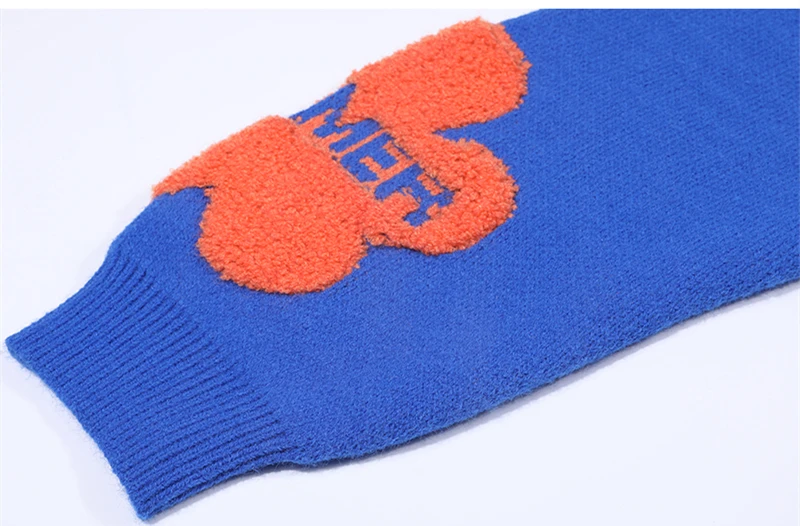 Custom OEM & ODM sweater women winter design ladies knitwear Girls Embroidery patch knit coat knitted cardigan sweater women