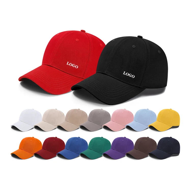 6 Panel Fitted Baseball Caps Custom Embroidery Logo Unisex Sports Caps Hats For Men Baseball Cap
