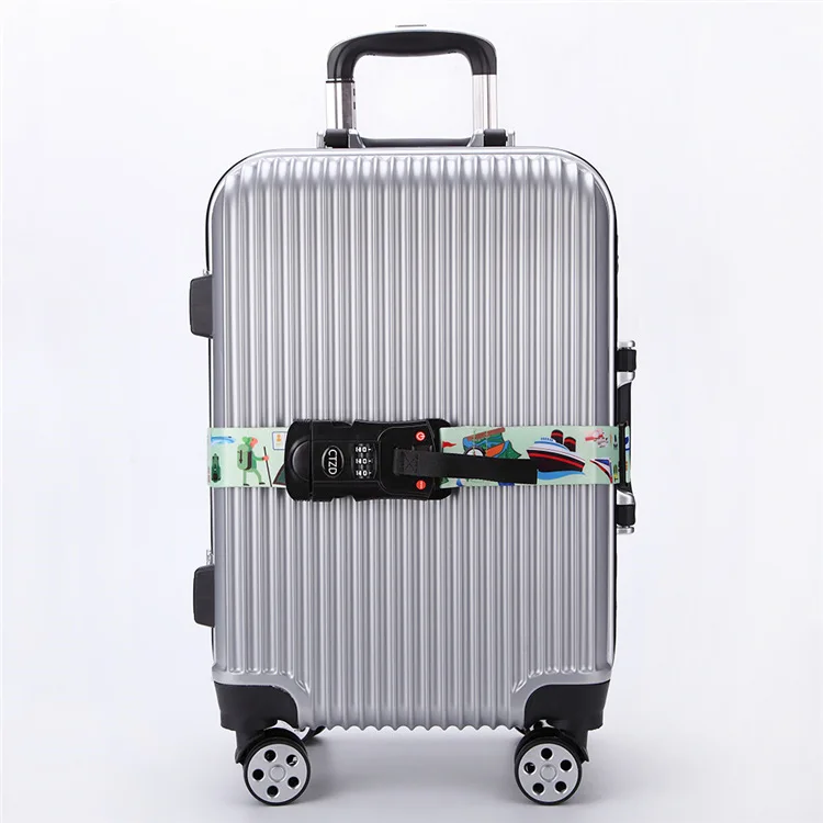 Custom Packing Belts Digital Scale Travel Luggage Bag Straps Printing Polyester Promotion Luggage Suitcase Belts