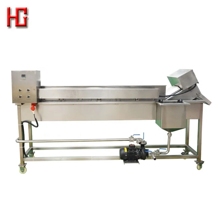 Gas conveyor frying machine / LPG gas deep fryer continuous electric industrial deep fryer for sale