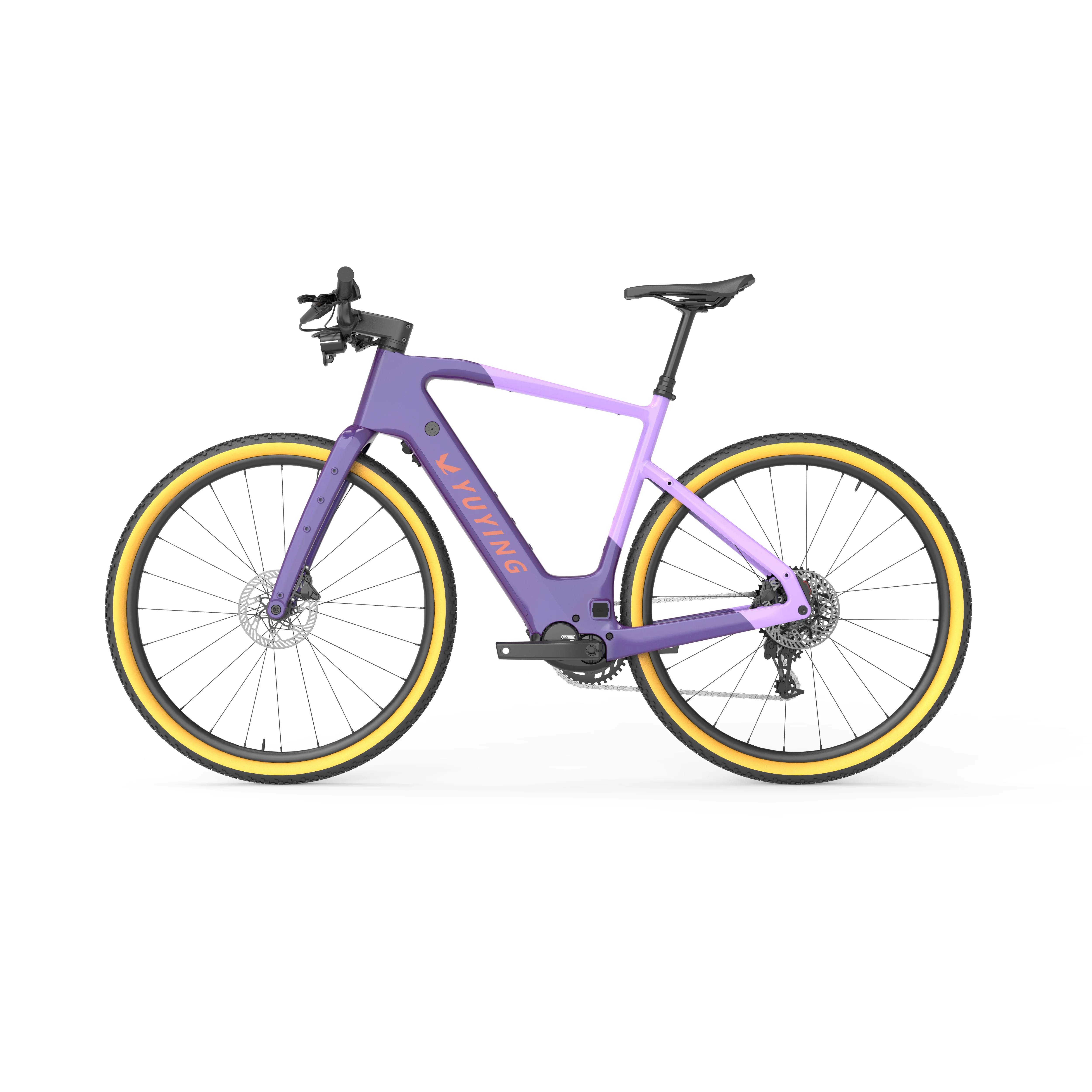 Tek Hydraulic Disc Brake shimano 12speed Bafang M820 Mid-motor Flat Handlebar Gravel Electric Bicycle