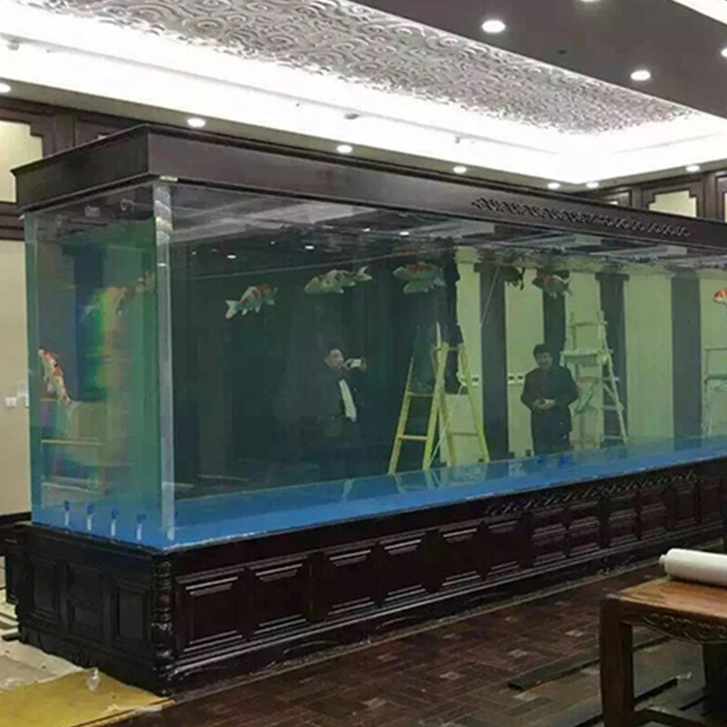 Hot sale product custom size high quality aquarium cabinet acrylic fish tank marine aquarium