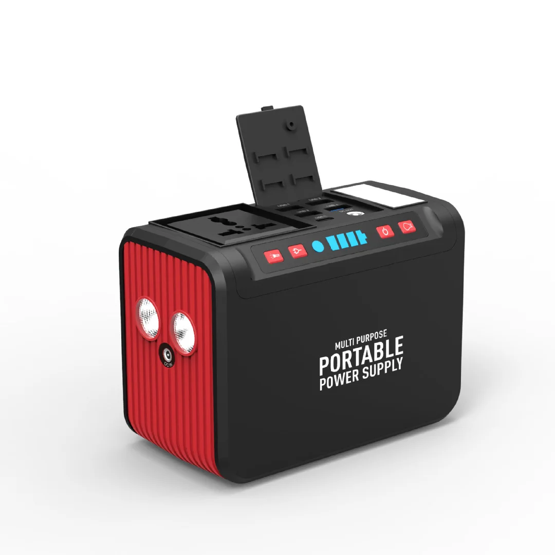 2021 New Power Supply 80W Lithium AC DC Output Solar Energy Generator Portable Camping Power Station For Laptop