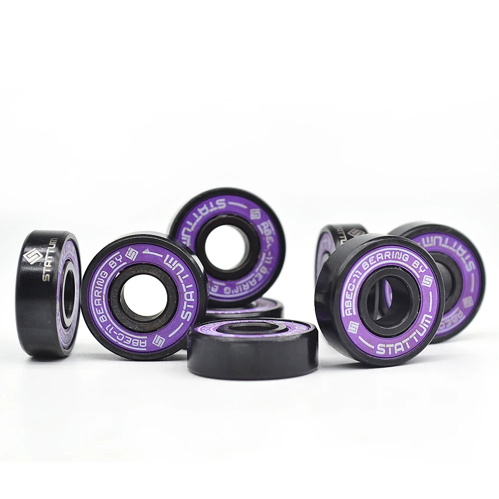 Hot Selling 52100 Chrome Steel Deep Groove Ball Miniature Bearings 608zz for Skateboard Purple Color