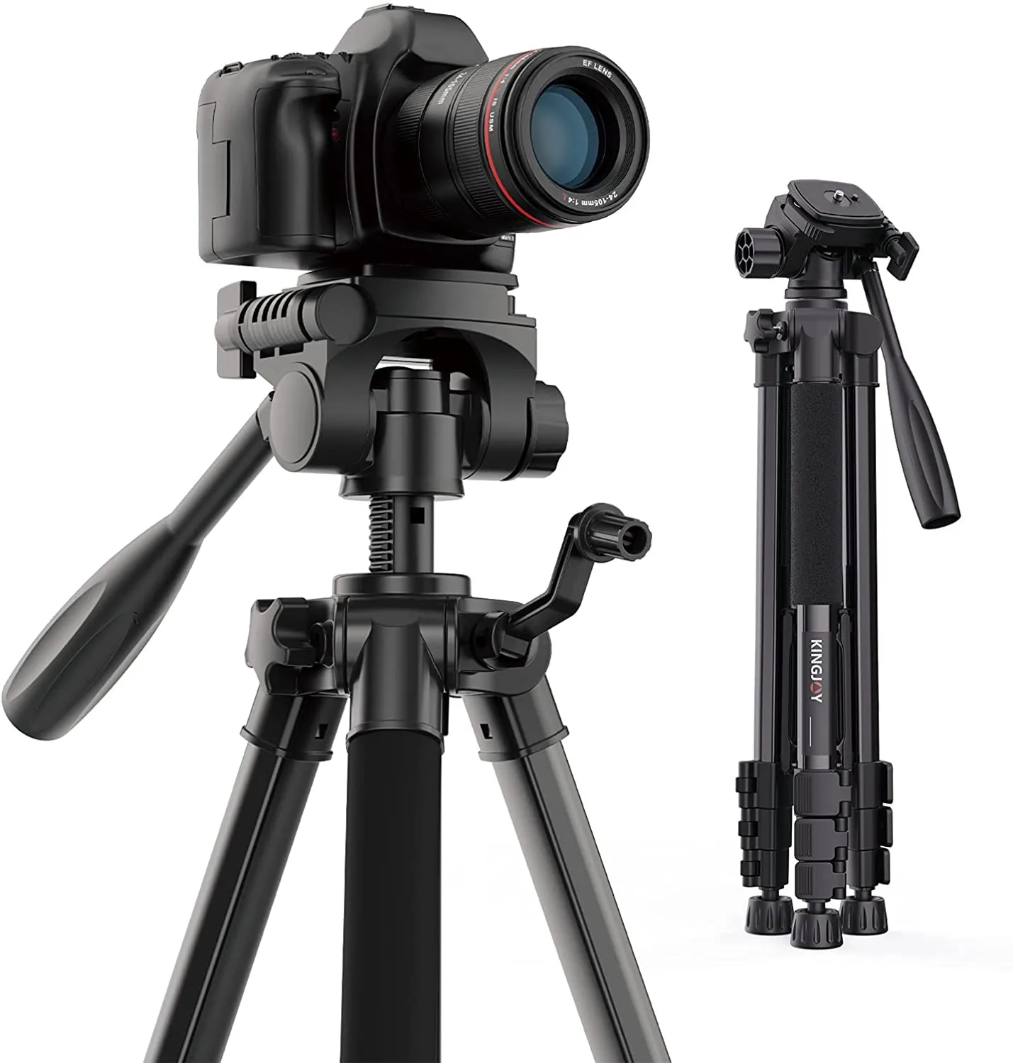 Kingjoy vt-860 Professional Aluminum Live Streaming Photographic Camera Tripod for Digital DSLR Video Camera Ring Light Stand