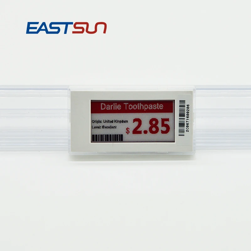 Eastsun 2.13- inch Eink Display 433MHz Epaper Electronic Shelf Label Supermarket Digital Price Tag