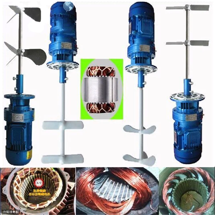 Cheap price 0.75kw SS304 blender chemical liquid soap mixer agitator motor for industrial