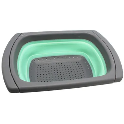 
Multi use Hot sell home gadgets big size foldable handle plastic strainer colander 