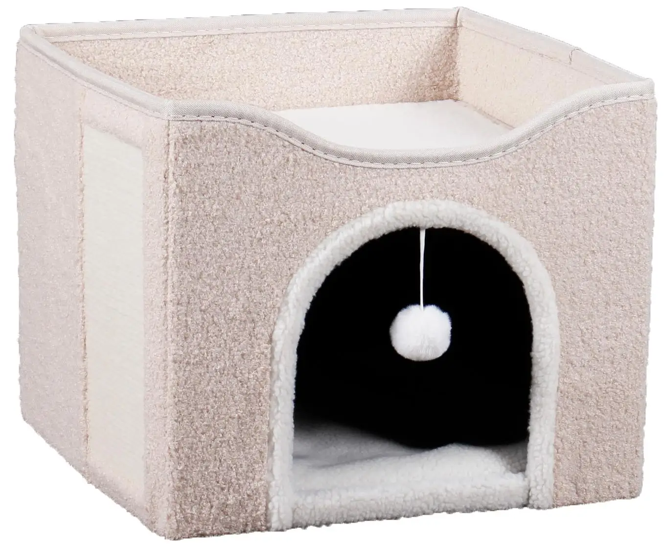 smart small foldable indoor pet bed scratch cat box home house